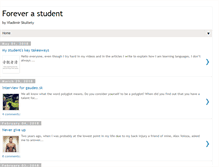 Tablet Screenshot of foreverastudent.com
